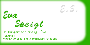 eva speigl business card